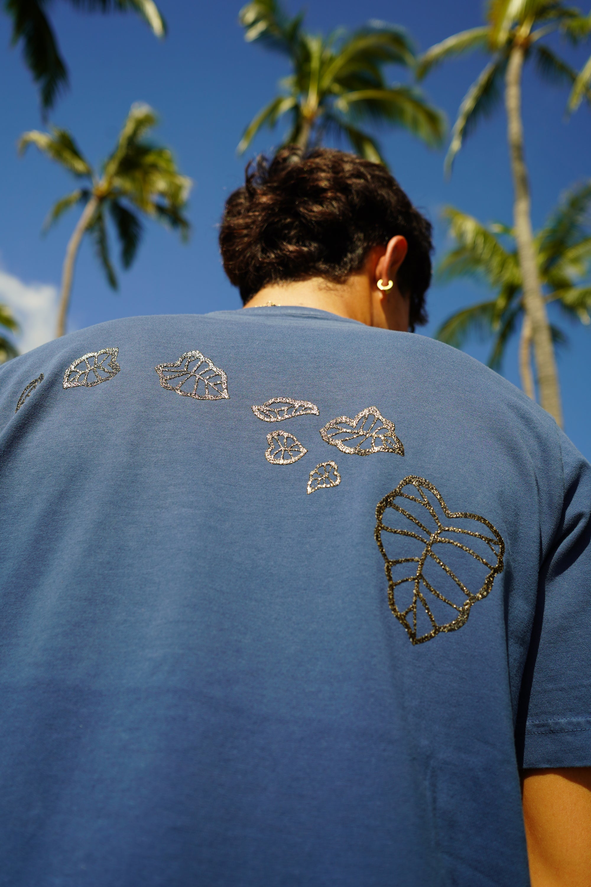 Black Sand - Hawaiian Kalo Islands Blue Tee