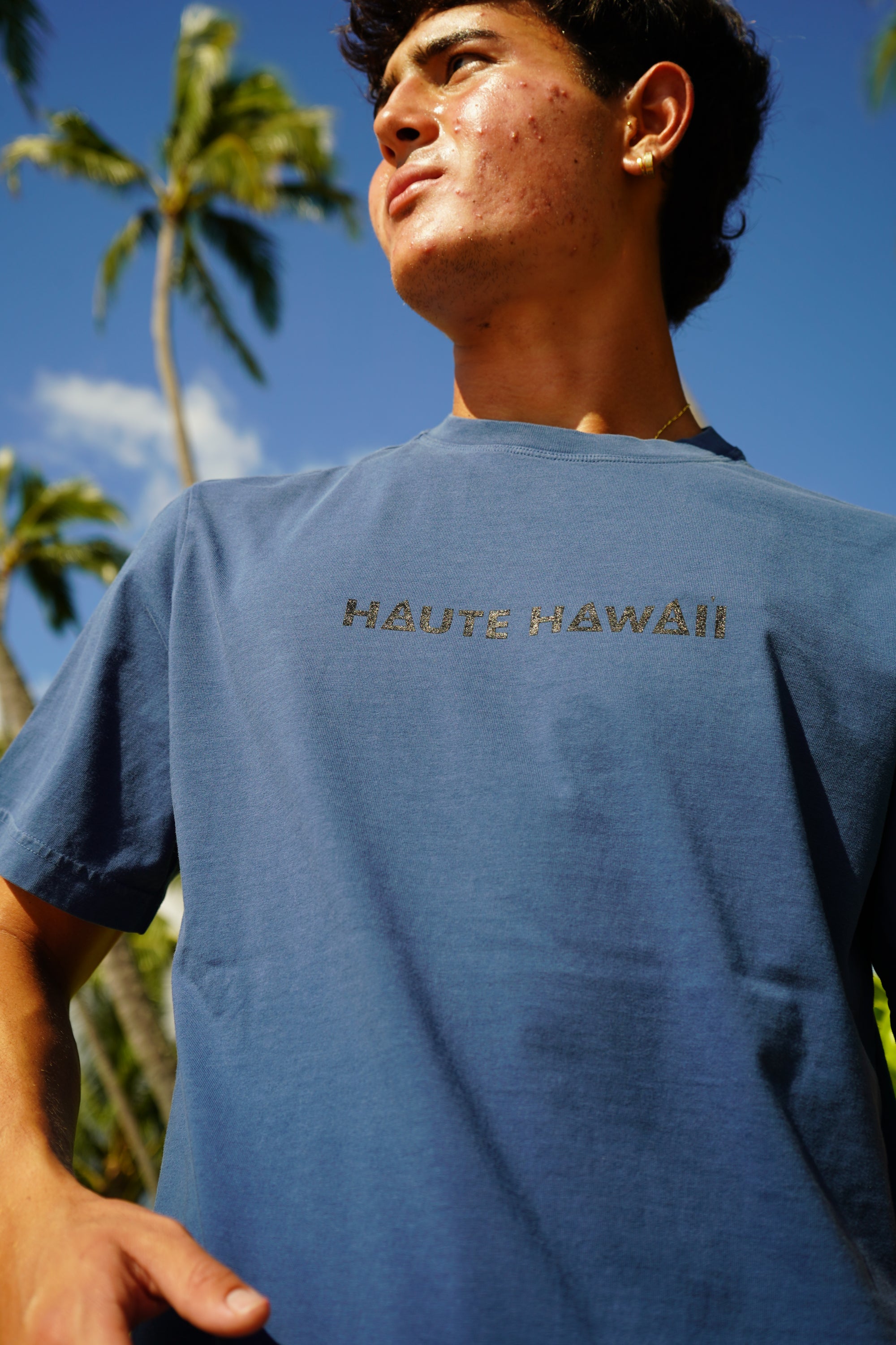 Black Sand - Hawaiian Kalo Islands Blue Tee
